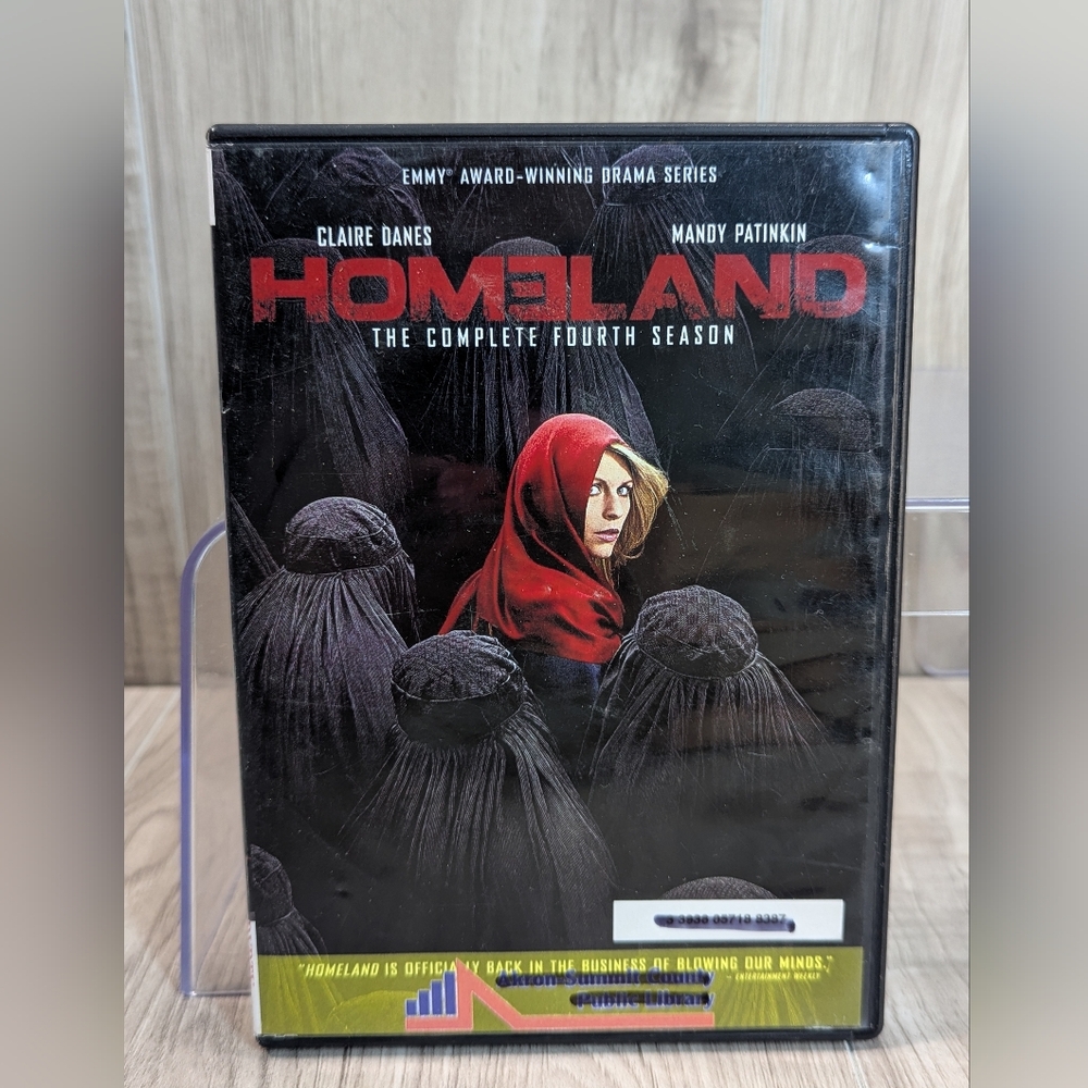 Homeland: The Complete Fourth Season DVD 4-Disc Set 2015